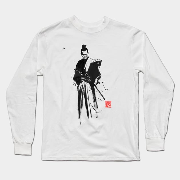 samurai and stain Long Sleeve T-Shirt by pechane